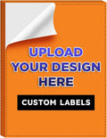 Custom Bright Neon Color Labels, Print Your Own Stickers, Upload Your Design for Printing - Smooth Matte Finish, Strong Adhesive, Crack and Peel - 6" x 9" - 25 Sheets per Pack (Orange)