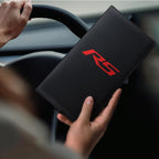 Leather Car Registration and Insurance Cards Holder Compatible with Chevy Camaro RS Cars, Vehicle Glove Box Car Organizer with Magnetic Shut, Documents License for Camaro RS Owners
