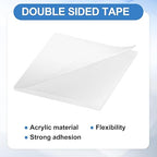 uxcell 100Pcs Double Sided Adhesive Pads, 1.38" x 1.38" Clear Removable Heavy Duty Mounting Tape Picture Hanging Sticky Adhesive Pad for Wall, Poster Picture, DIY Craft