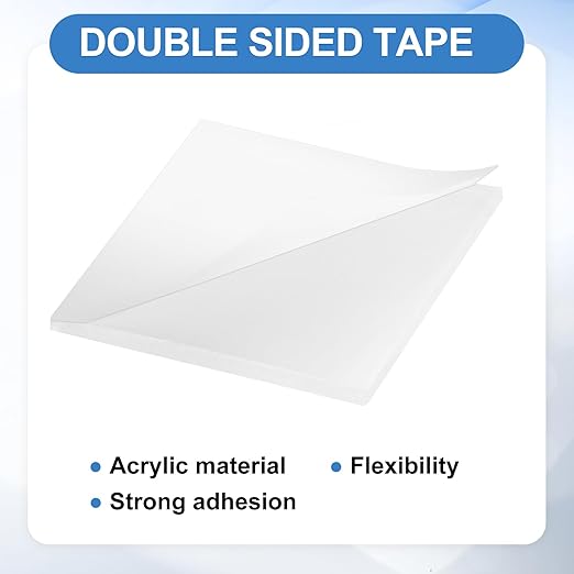 uxcell 30Pcs Double Sided Adhesive Pads, 1.38" x 1.38" Clear Removable Heavy Duty Mounting Tape Picture Hanging Sticky Adhesive Pad for Wall, Poster Picture, DIY Craft