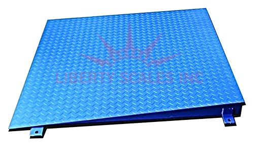Liberty NTEP Industrial 48" x 48” Floor Scale, Accurate Digital Pallet Scales with a Ramp for Warehouse or Shipping Weighing, (4' x 4') 1,000 lbs x 0.2 lb