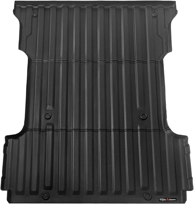 TripleAliners Truck Bed Mat Compatible with 2015-2024 2025 Ford F150 Accessories (6.5ft, 78.9in) Vehicle Perfectly Flush All Weather Protection TPE Heavy Duty Pickup Car Bed Cargo Mat