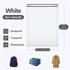 14.5x19“ Large Poly Mailers 200PCS, 5 Layer Waterproof Self-Seal Shipping Bags for Clothing, Books, Mailing, Strong Adhesive Tear-proof Mailing Bags Envelopes for Small Business