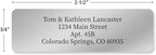 Personalized Return Address Labels, Roll of 500 Silver Foil Self-Adhesive Labels Without Dispenser, Customize with Name & Shipping Address, Colorful Images