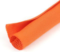 5/8 inch Split Braided Cable Management Sleeve for USB Cable Power Cord Audio Video Cable, Wire Loom Cord Protector from Cat Dog Chewing (Orange, 10FT)