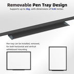 VUSIGN 24'' x 18'' Magnetic White Board for Wall, Dry Erase Board with Black Aluminium Frame, Hanging Whiteboard for Home, School,Office - Accessories Included