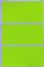 Royal Green Rectangular Stickers Color-Coding Labels for Organizing, Moving, and Storage Boxes 4" x 2" Stickers to Write On Name Tags, 300-Pack (Neon Yellow)