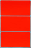 Royal Green Rectangular Stickers Color-Coding Labels for Organizing, Moving, and Storage Boxes 4" x 2" Stickers to Write On Name Tags, 300-Pack (Neon Red)