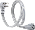 KUNCAN Appliance Power Extension Cord - 3 Prong Flat Wire SPT-3 14 AWG Heavy Duty Male to Female Extender Low Profile Grounded Cable for Major AC Unit, Air Conditioner, Refrigerator (3 Feet)