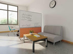 DivideWrite Mobile Whiteboard | Double Sided Dry Erase Board | Portable Office Cubicle Partition | Display for Classrooms, Conference Rooms, Meeting Areas and More | Royal Blue 6' Wide X 6' Tall