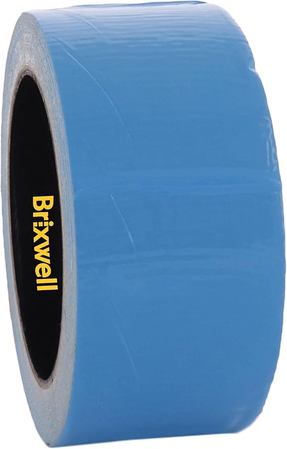 Brixwell 2 Rolls - Blue Double Coated Carpet Tape 2 Inch x 12 Yard Made in The USA