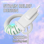 HUANCHAIN Indoor Outdoor White Extension Cord 15 ft Waterproof, 16/3 Gauge Flexible Cold-Resistant Appliance Extension Cord Outside, 13A 1625W 16AWG SJTW, 3 Prong Electric Cable, ETL