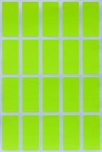 Neon Yellow Small Sticker Sheets (40mm x 19mm) - 2160 Pack, File Folder Label Rectangular Stickers for Labeling 1.57 x 0.75 inch