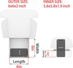 Small White Shipping Boxes for Small Business Pack of 25-6x6x2 inches Cardboard Corrugated Mailer Boxes for Shipping Packaging Craft Gifts Giving Products