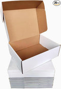 Shipping Boxes Corrugated Cardboard Mailer Boxes Literature Mailer for Packaging Small Business Craft Gifts Giving Products (White, 12x9x4)