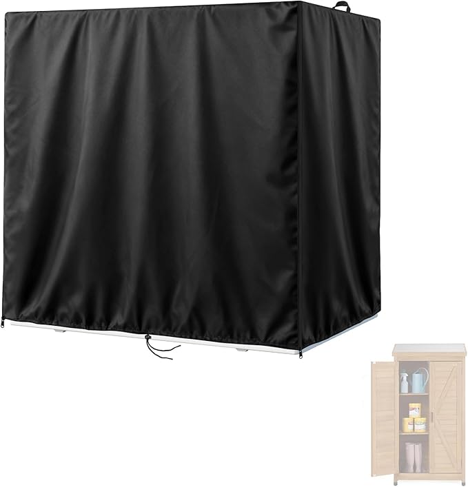 Kasla Storage Cabinet Cover, Outdoor Chest Storage Waterproof Cover, Weatherproof Cabinets Covers for Kitchen Patio Garden Backyard - 32"Lx17"Wx77"H