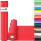 Vanhench Red Wrapping Paper Roll 17.5" x 760" (63') for Women Men Kids Girls, Solid Color Art Kraft Craft for Christmas, Wedding, Birthday, Mothers Day Gifts, Bouquet Flower Poster Bulletin Board