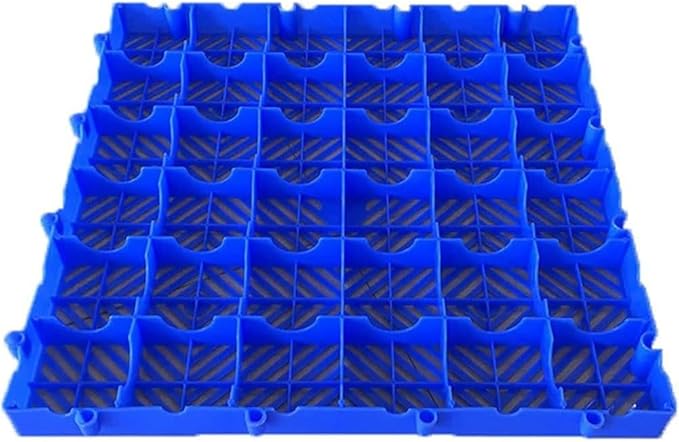 Plastic Pallet, Waterproof Storage Grid Pad, Lightweight Nestable Floor Pallets, 10pcs HDPE Breathable Grids Article Racks for Garage Supermarket Basement,(15.7x15.7x2in)