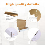 50 Pack 11.125x8.625x2'' Small Shipping Boxes, Corrugated Cardboard Mailers for Business, White (CM1182)