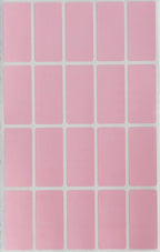 Royal Green Color Code Labels Rectangular 1.57 inch x 0.75 inch Pastel Pink Stickers Rectangular Labels (40mm x 19mm) - 1000 Pack