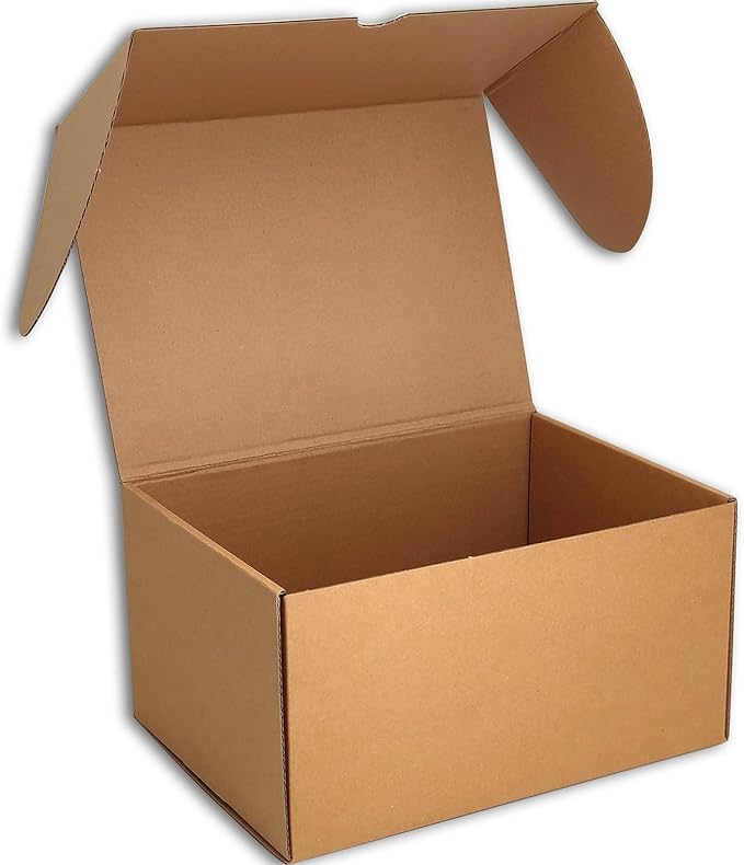 11x6x6 inches Small Shipping Boxes Set of 20 - Brown Mailer Corrugated Cardboard Boxes for Shipping Packaging Mailing Products