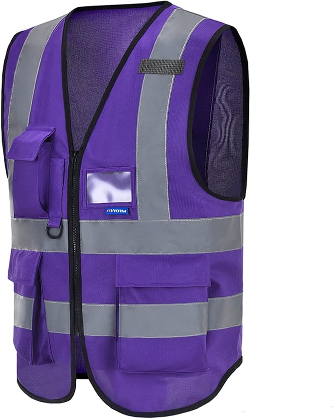 A-SAFETY High Visibility Reflective Safety Vest Customize Logo (XS-8XL)