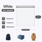 Large Poly Mailers 24x24 Inch 200PCS, 5 Layer Waterproof Self-Seal Shipping Bags for Clothes,Mailing,Books,Package, Strong Adhesive Mailers Bags Shipping Envelopes for Business