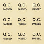 QC Passed Label Sticker Clear PVC Material Diameter 3CM Large Size QC Adhesive Sticker (500)