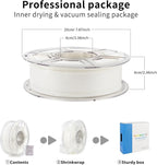 iSANMATE ASA Filament 1.75mm White 3KG, UV & Weather Resistant 3D Printer Filament Perfect for Outdoor Functional Parts, Dimensional Accuracy +/- 0.02mm, 3kg Spool