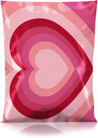 Metronic Poly Mailers 14.5x19 Inch 50pc Pink Love Heart, Waterproof Self-Seal Large Shipping Bags for Clothes, Cute Shipping Envelopes Mailers Poly Bags for Valentine's Day Packaging Mailing Gifts