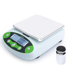 U.S. Solid Digital Analytical Balance 1kg x 0.01g, High Precision Lab Scale, 500g Calibration Weight, 10 Weighing Units, AC 100V-240V & DC 9V, Piece Counting