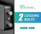 RPNB Deluxe Safe and Lock Box,Digital Keypad Safe Box,Steel Alloy Small Safes, Keypad Lock,Perfect for Home Office Hotel Business Jewelry Cash Use Storage,1.52 Cubic Feet