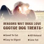 Gootoe Turkey Tendons for Dogs –All-Natural, Hypoallergenic Dog Treats, Rawhide Alternative, Long Lasting Puppy Chews, Healthy Dog Treats for Medium Breeds, Sliced (M), 16 oz Pack (1 lb)