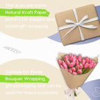 PerkHomy 24" x 2,400" (200') Brown Kraft Paper Roll for Craft Bulletin Board Paper Art Table Covering Crafting Gift Wrapping Bouquet Packing Parcel 70GSM 50LB (Brown, 24" x 200')