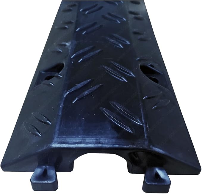 Electriduct Drop Trak Cable & Hose Protector Cord Cover - MINI - Black - 3 Pack