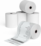 Jayard 3-1/8''x230' Thermal Paper Rolls For Credit Card - Cash Register Rolls - Premium Register Tape Pos Thermal Printer Paper (5 Rolls), Jayard-TP