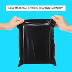Outus 120 Pcs Poly Mailer Envelope 4 Sizes Shipping Bags Self Adhesive Clasp Envelope Self Adhesive Tear Proof Mailing Covers(13 x 17 In, 15 x 20 In, 16 x 22 In, 18 x 24 in,Black)