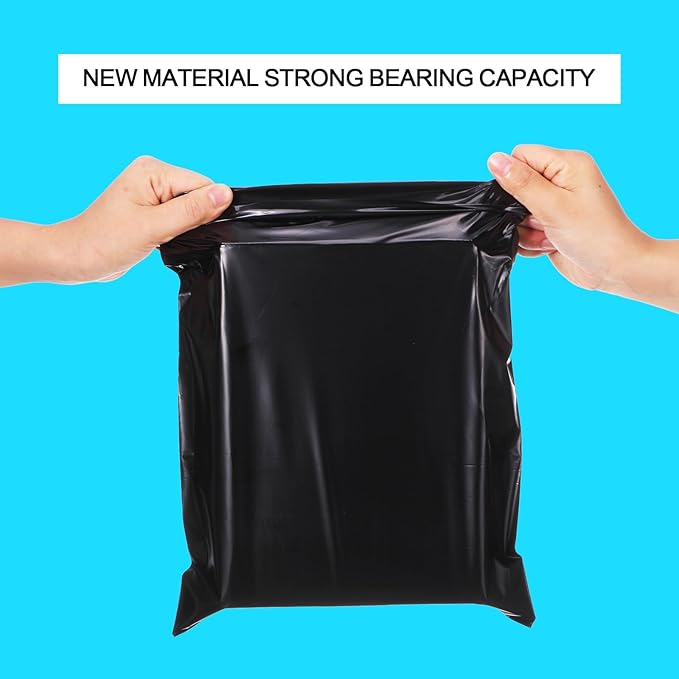 Outus 120 Pcs Poly Mailer Envelope 4 Sizes Shipping Bags Self Adhesive Clasp Envelope Self Adhesive Tear Proof Mailing Covers(13 x 17 In, 15 x 20 In, 16 x 22 In, 18 x 24 in,Black)
