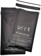 Premium Shipping Mailers 6x9 inch - Double-Sealed Mailing Bags, Industrial Strength Mailers, Reusable Multi-Layer Corn Starch Based Material, Small Business Shipping - 50 Pack