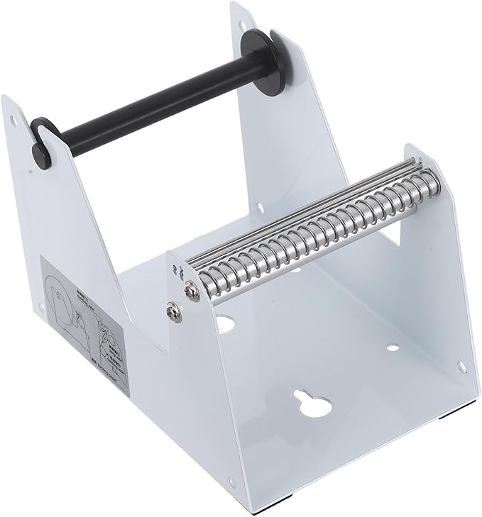 NUOBESTY Printer Label Dispenser Manual Sticker Roll Holder - Shipping Label Organizer Stand - Roll Dispenser Rack for Classroom Business Home