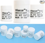 3 Gram 250 Pack Silica Gel Canister, Desiccant Canister, Silica Gel Capsules, Desiccant Capsules, Moisture Absorbers for Food Storage, Food Safe Dehumidifiers Wisecan