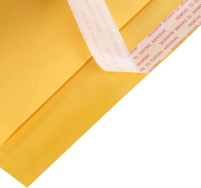 PackageZoom #1 7.25 x 12 Padded Envelopes Kraft Bubble Mailer Shipping Envelopes 100 Pack