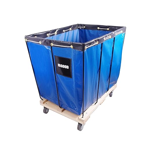 Basket Trucks,Service Carts Blue 16 Bushel Knock Down Truck,Carts, 20.0 cu. ft, 600 lb, 40" L X 28" W X 35.5" H Capacity
