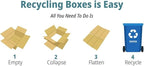 Secure Seal - 9x4x4 Pack of 25 Corrugated Cardboard Packing Shipping Mailing Moving Carton Boxes