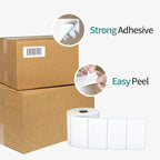 3"x1" 3-Proof Direct Thermal Barcode Shipping Labels for Zebra LP2844 GK420D GK420T ZD421 ZD420, 12 Rolls 15600 Pcs 1x3 Strong Adhesive Return Address Label Used with Rollo MUNBYN Arkscan