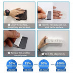 Double Sided Foam Tape Strong Pad Mounting,Black Self-Adhesive Tape Include Square Round and Rectangular(60Pcs)