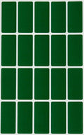 Royal Green Small Rectangle Stickers 1.57 inch x 0.75 inch Color Code Labels in Forest Green (40mm x 19mm) - 300 Pack