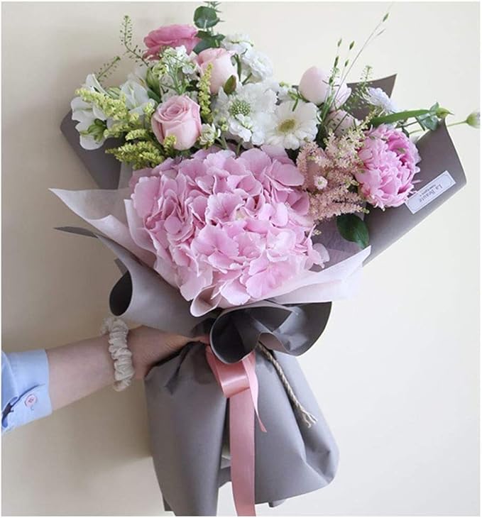FWSA WRAPS Flower Wrapping Paper Roll Korean Floral Bouquet Packing Supplies Waterproof Fresh Flowers Gift Packaging Marterials (COLOR 19) 22.8 x 396 inches