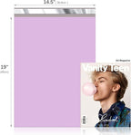 Fuxury Poly Mailers 14.5x19 Inch 1000 Pack, Bulk Shipping Bags for Clothing, Strong Adhesive Shipping Envelopes for Small Business Suppliers,Waterproof Mailers Poly Bags Mailing Envelopes Light Purple