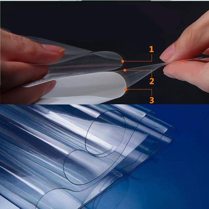 DIYAH Extra Thick Clear Paint Protection Bulk Vinyl Wrap Film with Hand Tools (72" X 48" / 6 FT X 4 FT)